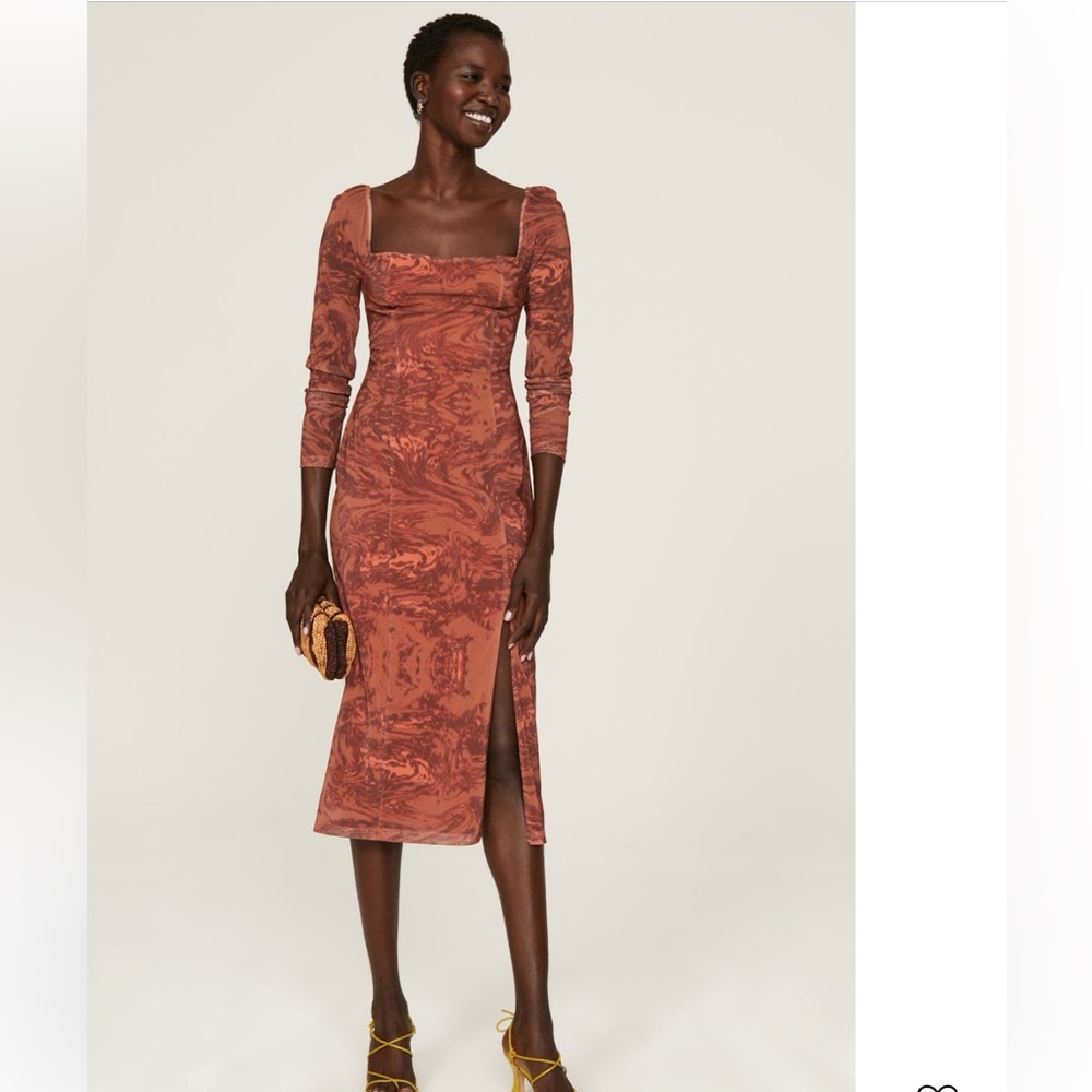 LOUNA RTR open back midi dress
